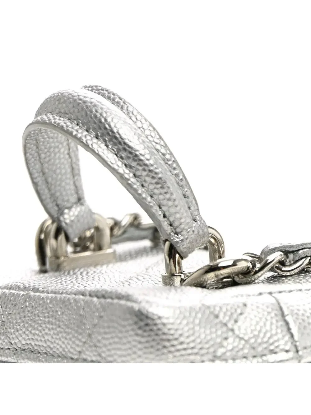 Chanel Metallic Caviar Quilted Mini Top #324099C17B